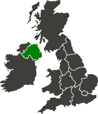 Map of Northern Ireland