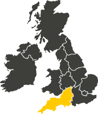 Map of South West