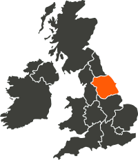 Map of Yorkshire and Humberside